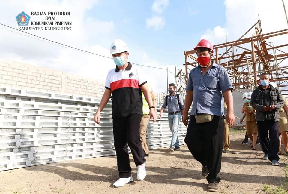 Bupati Suwirta Cek Proyek Fisik di Klungkung Daratan