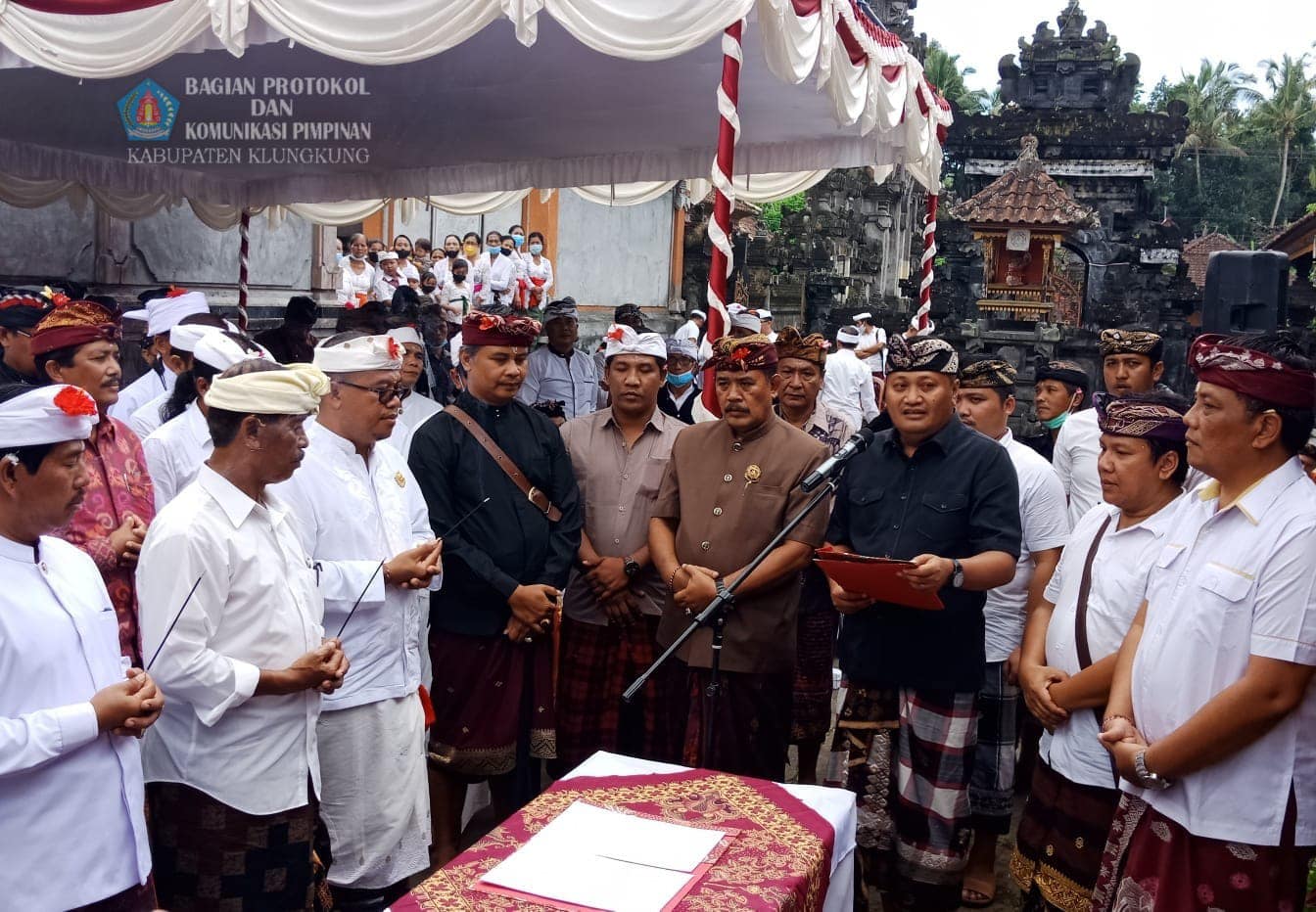 Wakil Bupati Klungkung menghadiri acara Lokasabha Pratisentana Tangkas Kori Agung Kabupaten Bangli 